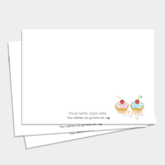 Cup-a-cake Personalised Designer Notecards