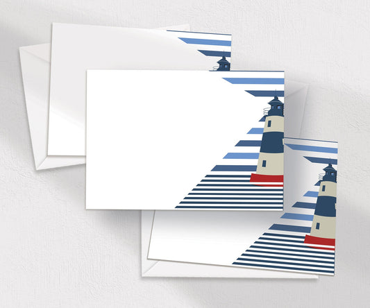 Lighthouse Personalised Designer Notecards