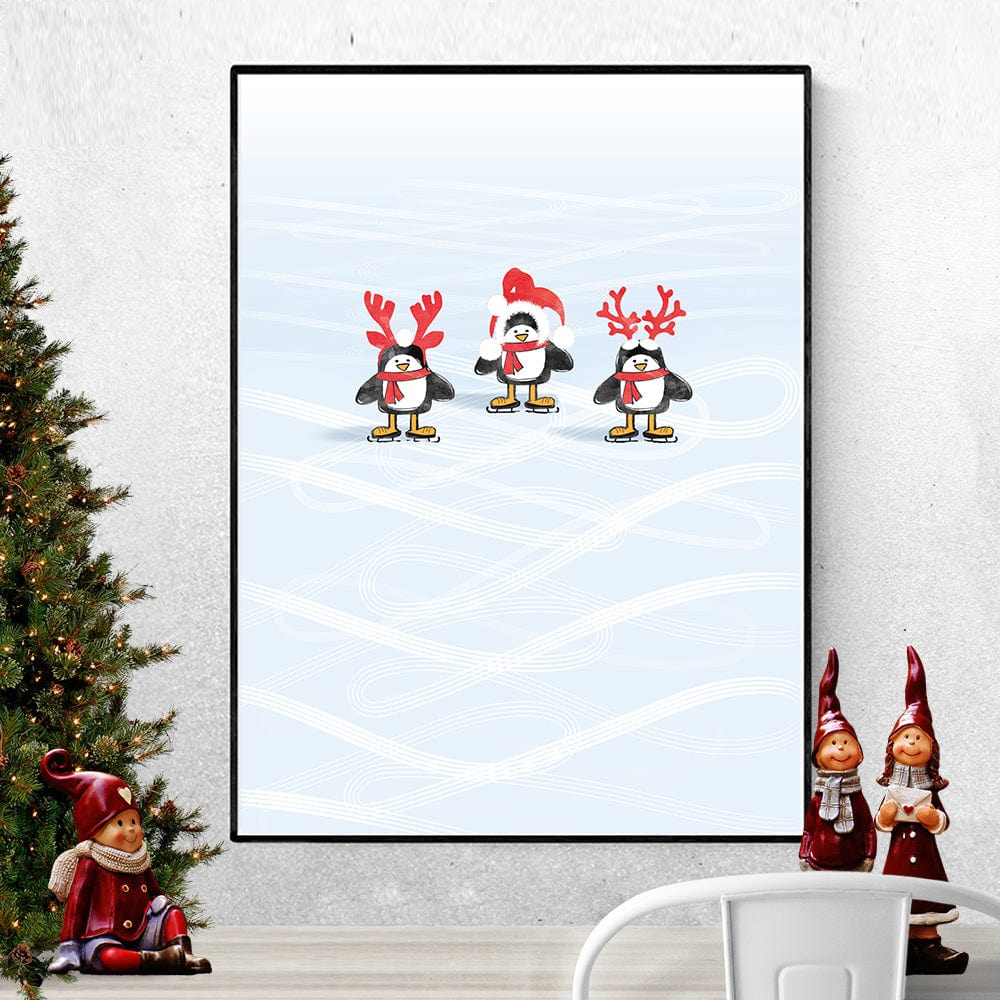 Skating Penguins | Print