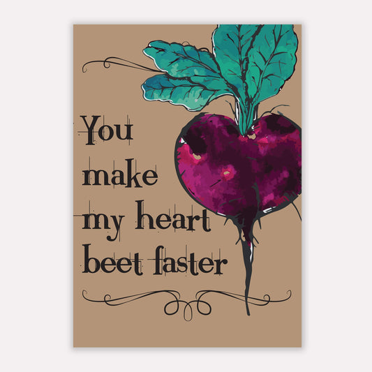 Heart Beet Print